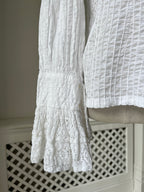 1970s Mexicana Ruffle Blouse