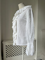 1970s Mexicana Ruffle Blouse