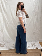 1940s Pure Cotton Broderie Blouse