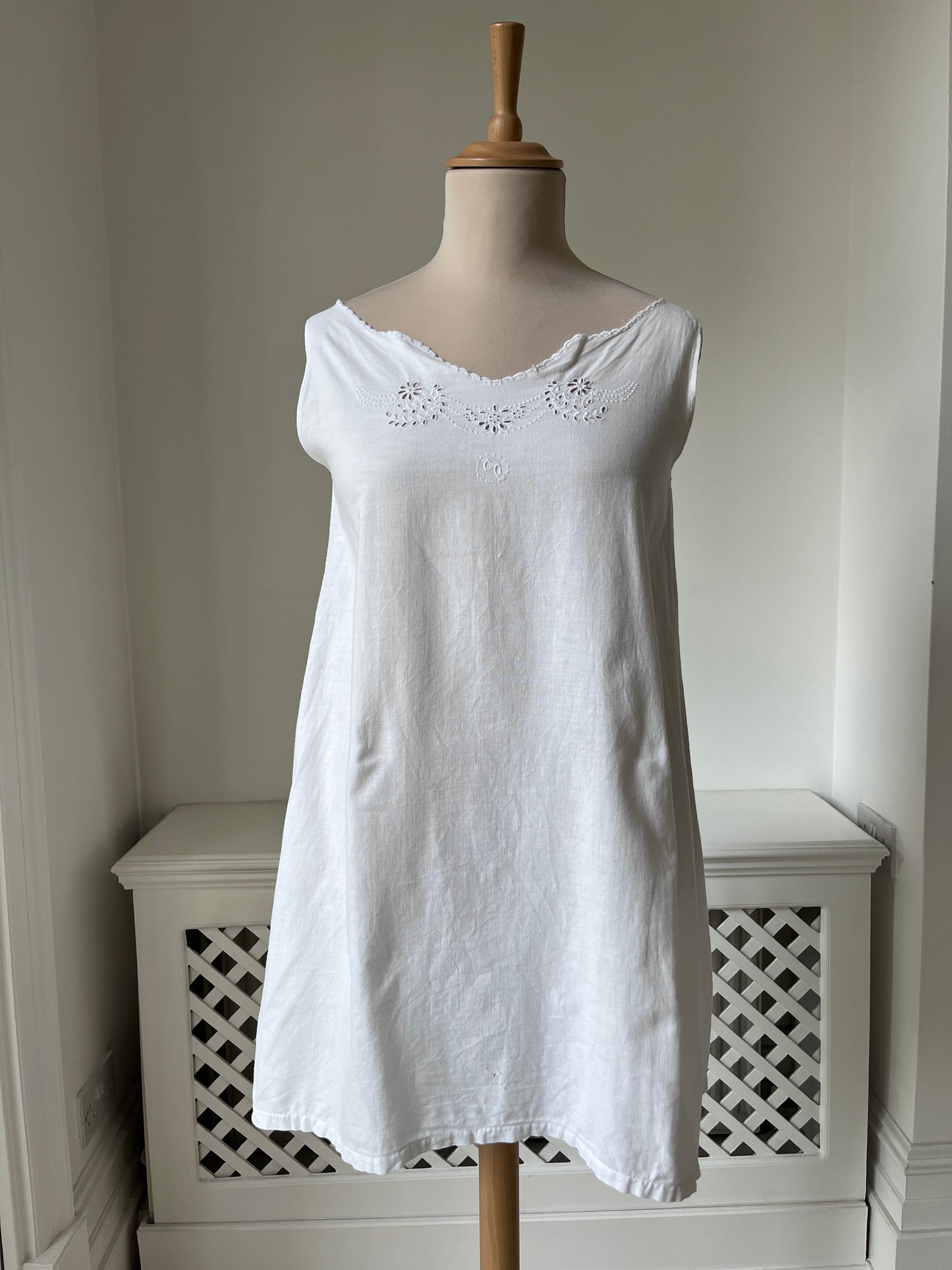 1910s Edwardian Cotton Nightdress