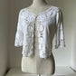 2000s Y2K Crochet and Openwork Open Blouse