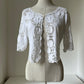 2000s Y2K Crochet and Openwork Open Blouse