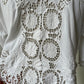 2000s Y2K Crochet and Openwork Open Blouse