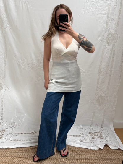 1980s Wool Blend Longline Camisole