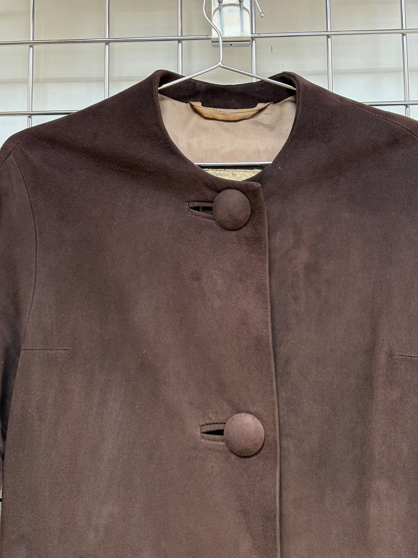 1960s Suede A-Line Coat (wounded)