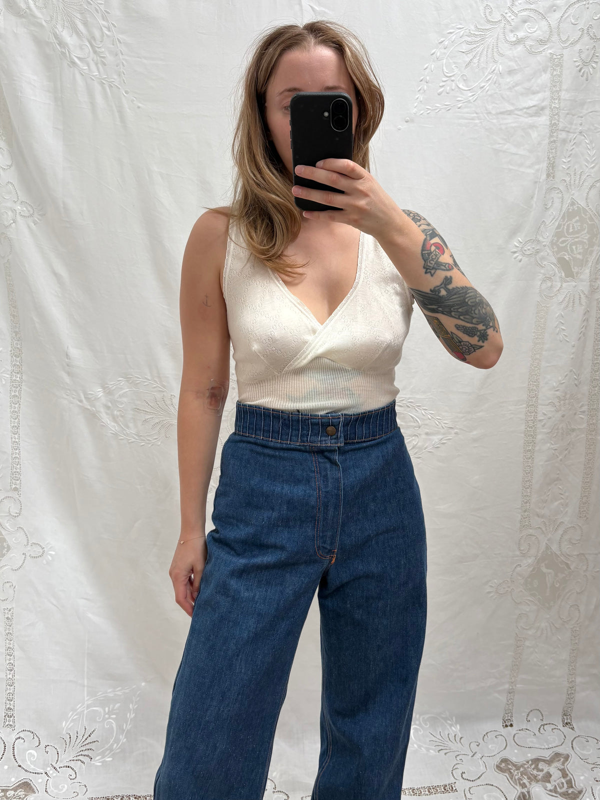 1980s Wool Blend Longline Camisole