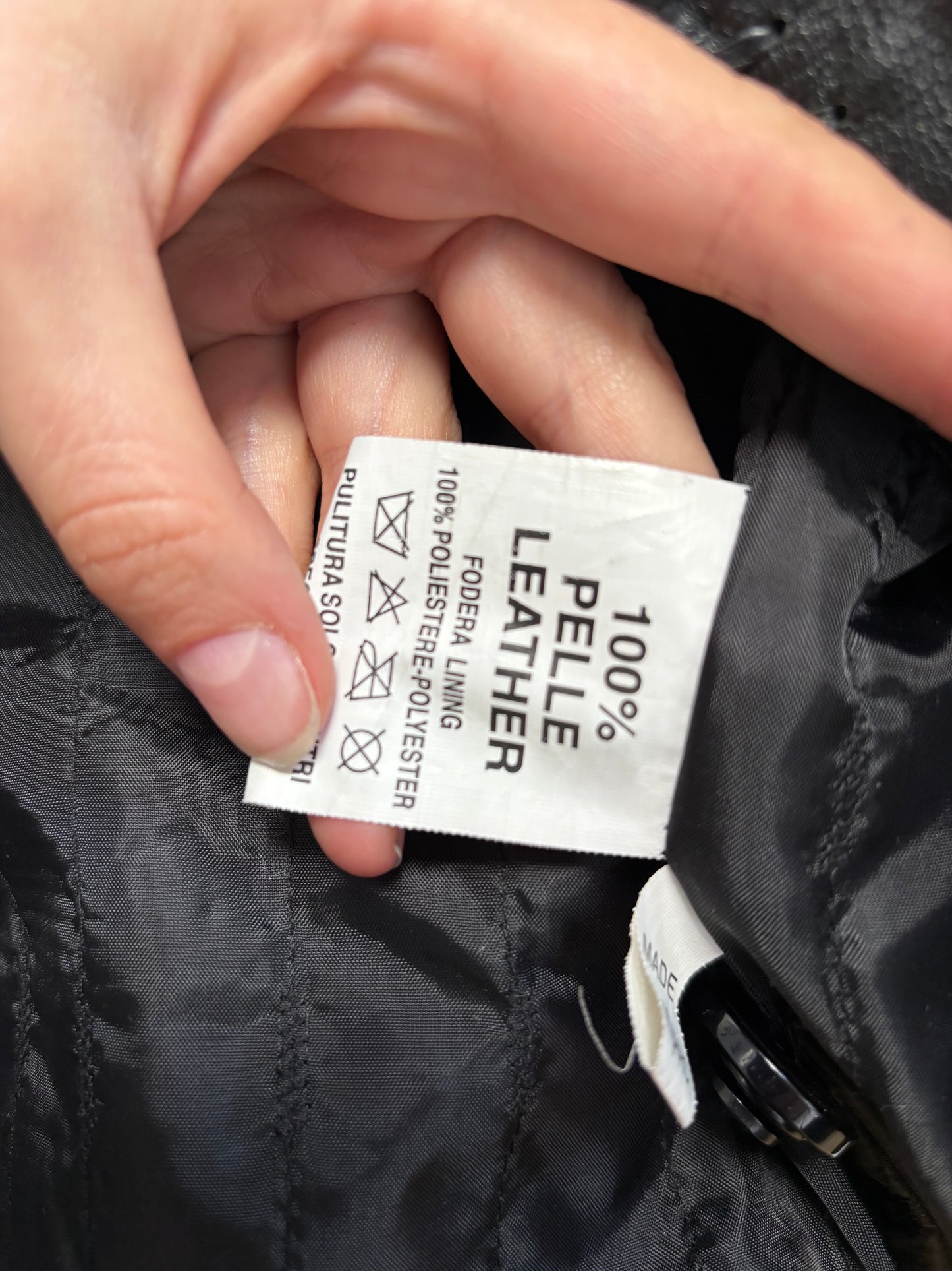 2000s Leather Jacket with Fringe