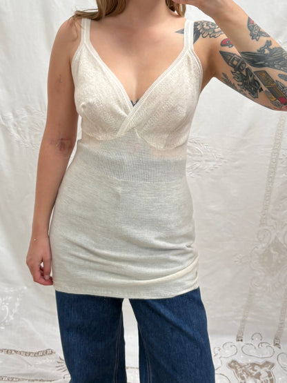 1980s Wool Blend Longline Camisole