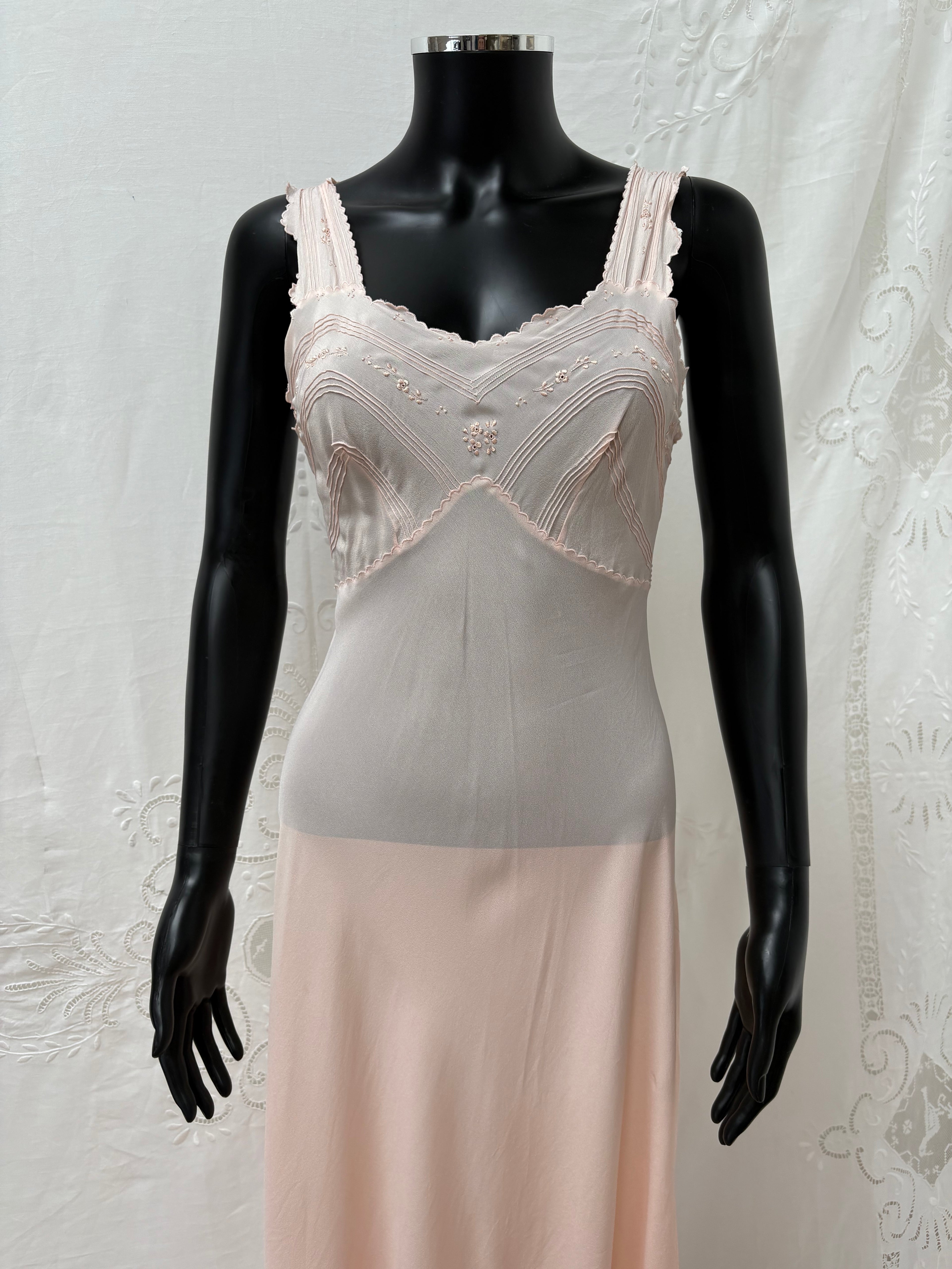 1970s Deadstock Pure Silk Slip Dress