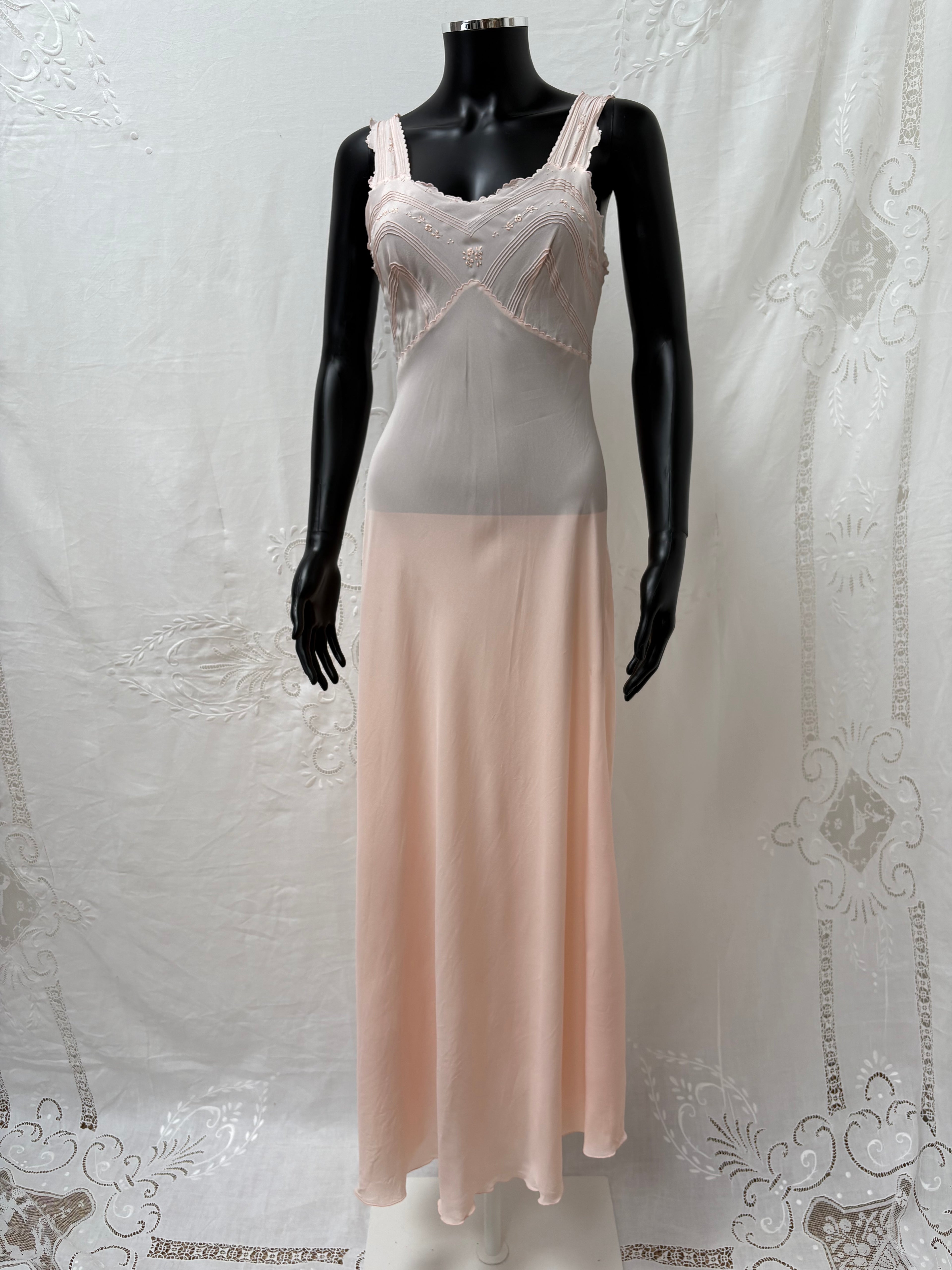 1970s Deadstock Pure Silk Slip Dress