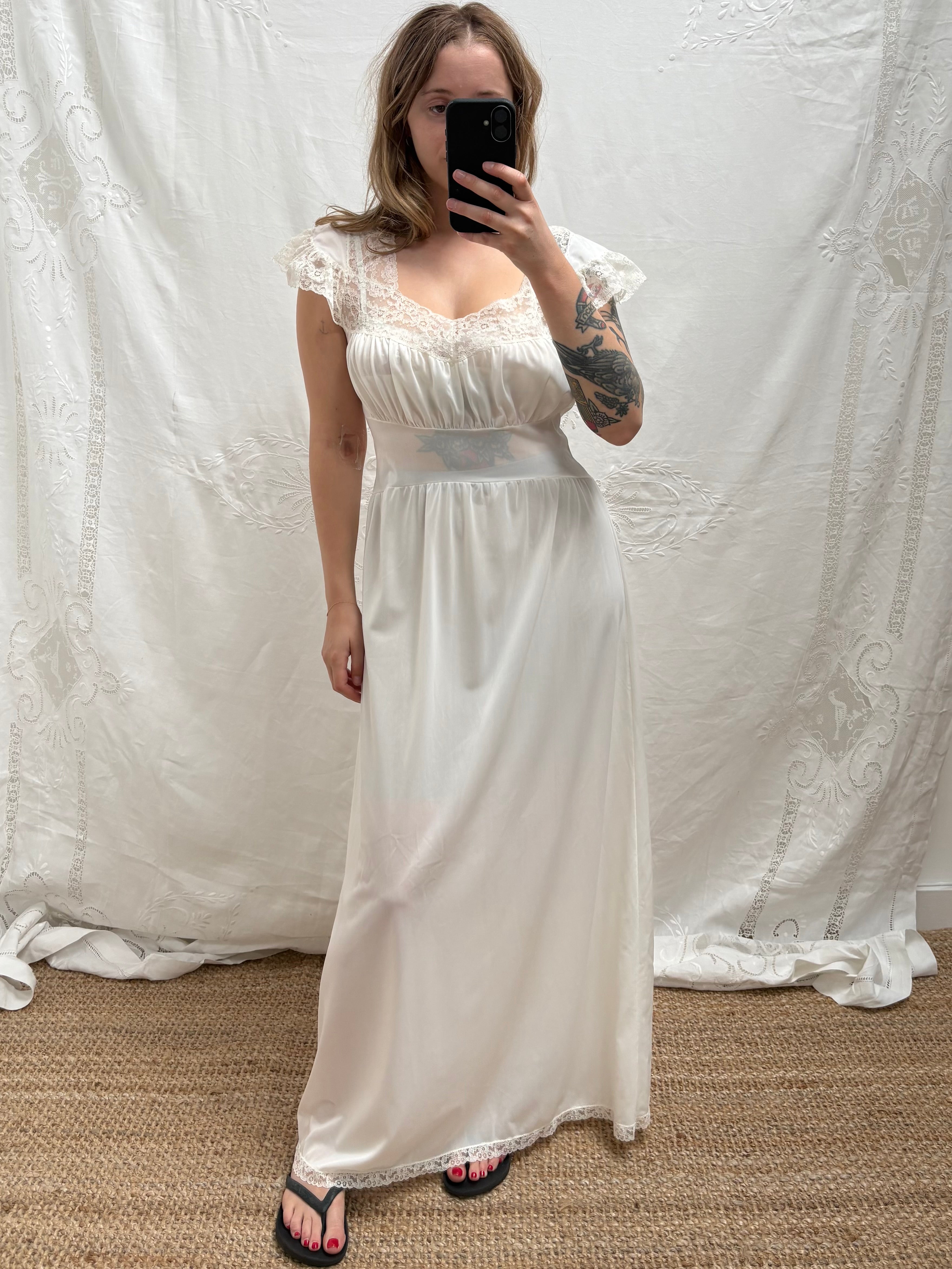 1950s Sheer Slip Dress