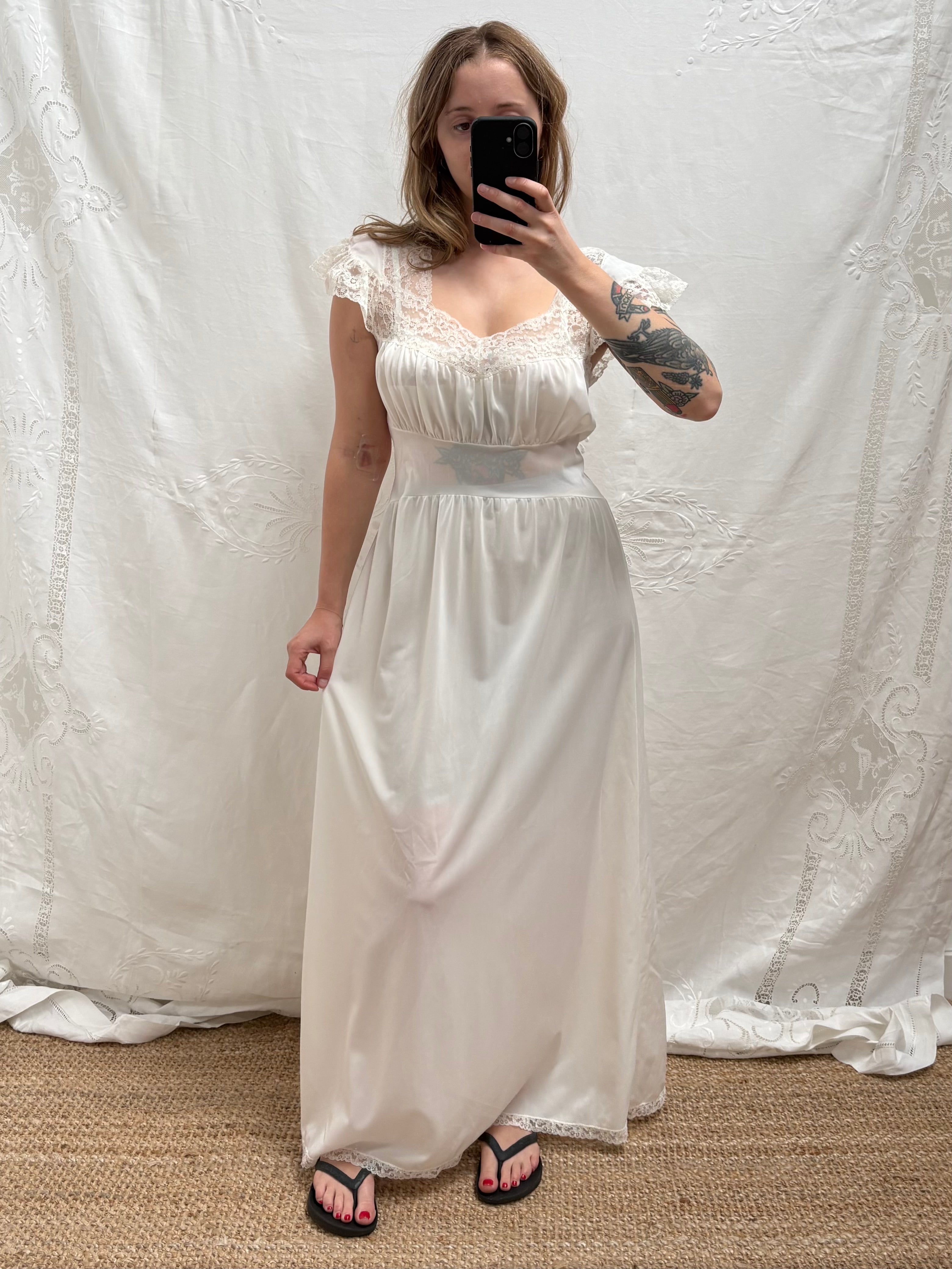 1950s Sheer Slip Dress