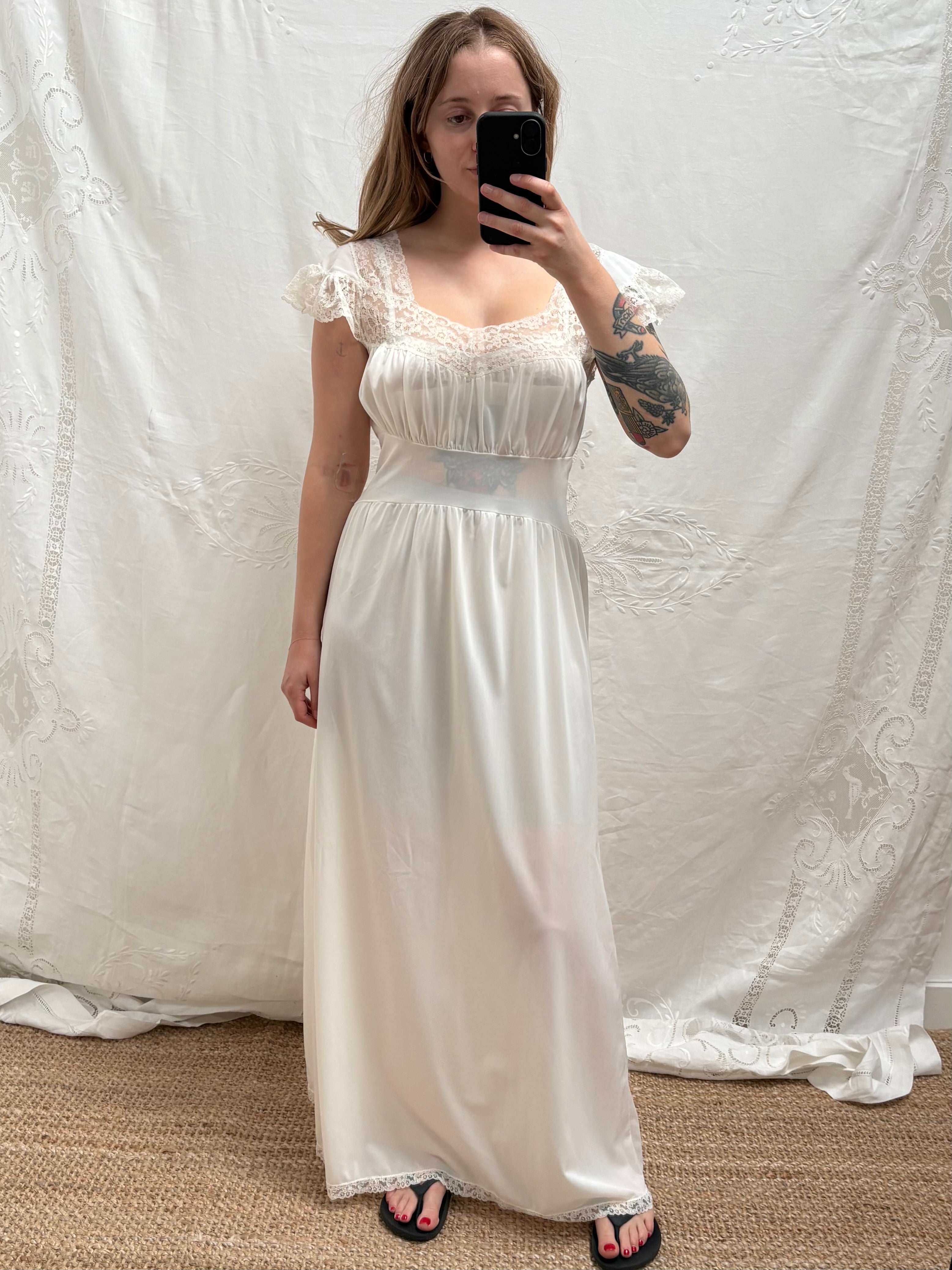 1950s Sheer Slip Dress