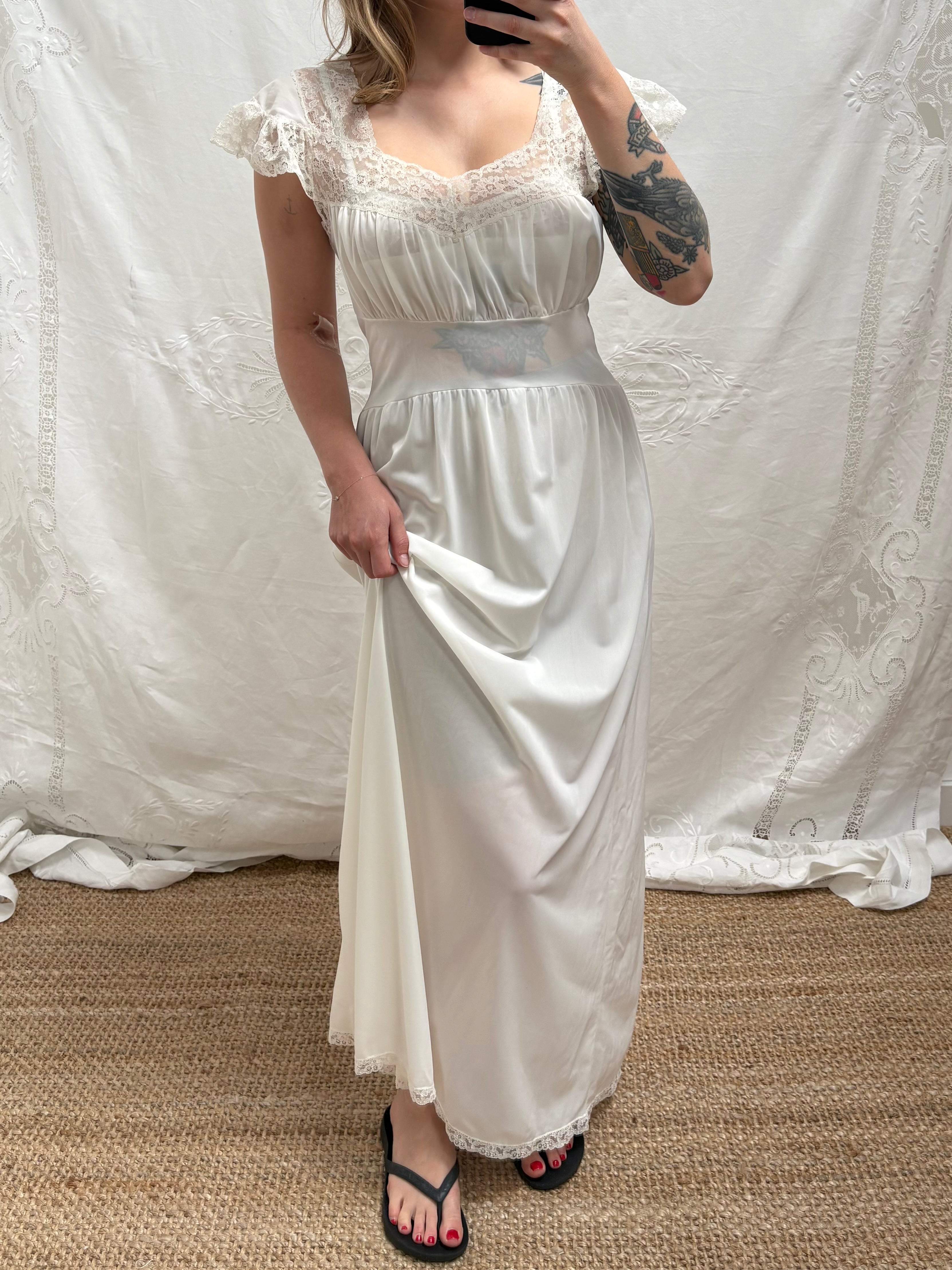 1950s Sheer Slip Dress