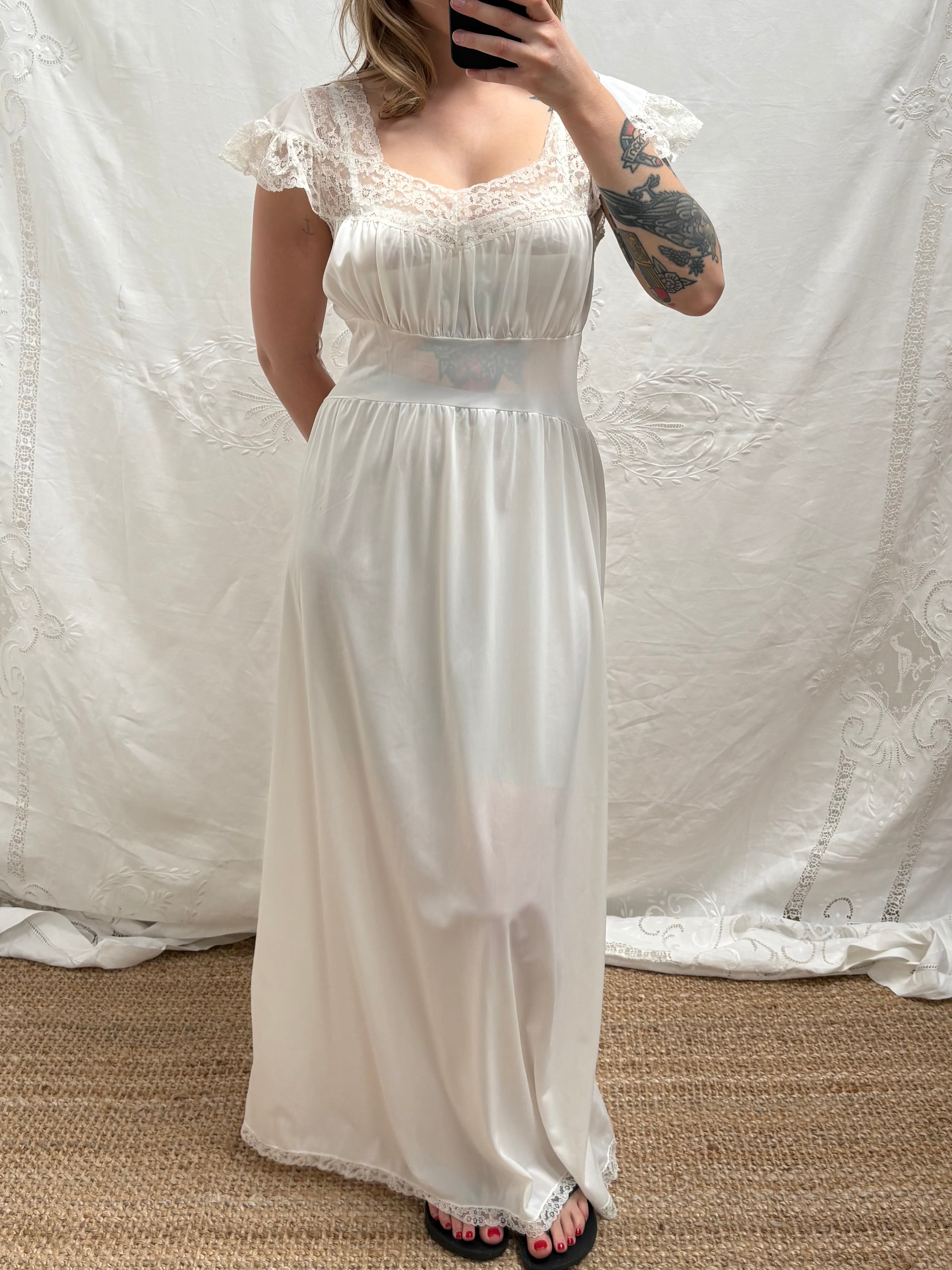 1950s Sheer Slip Dress