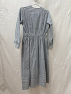 1940s Striped Pure Cotton Nurse's Dress