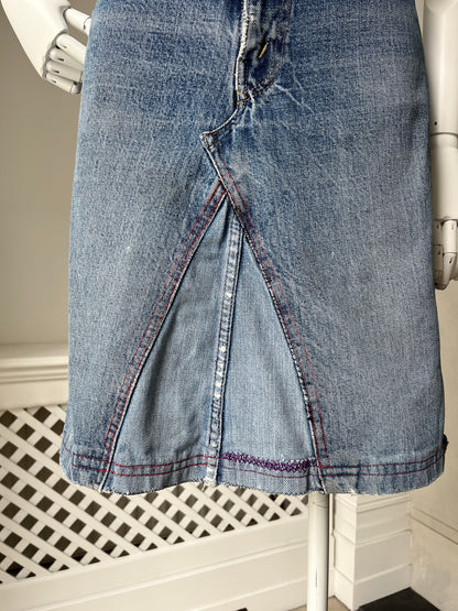 1950s 1960s *rare* Selvedge Big E Levi Jeans turned Skirt
