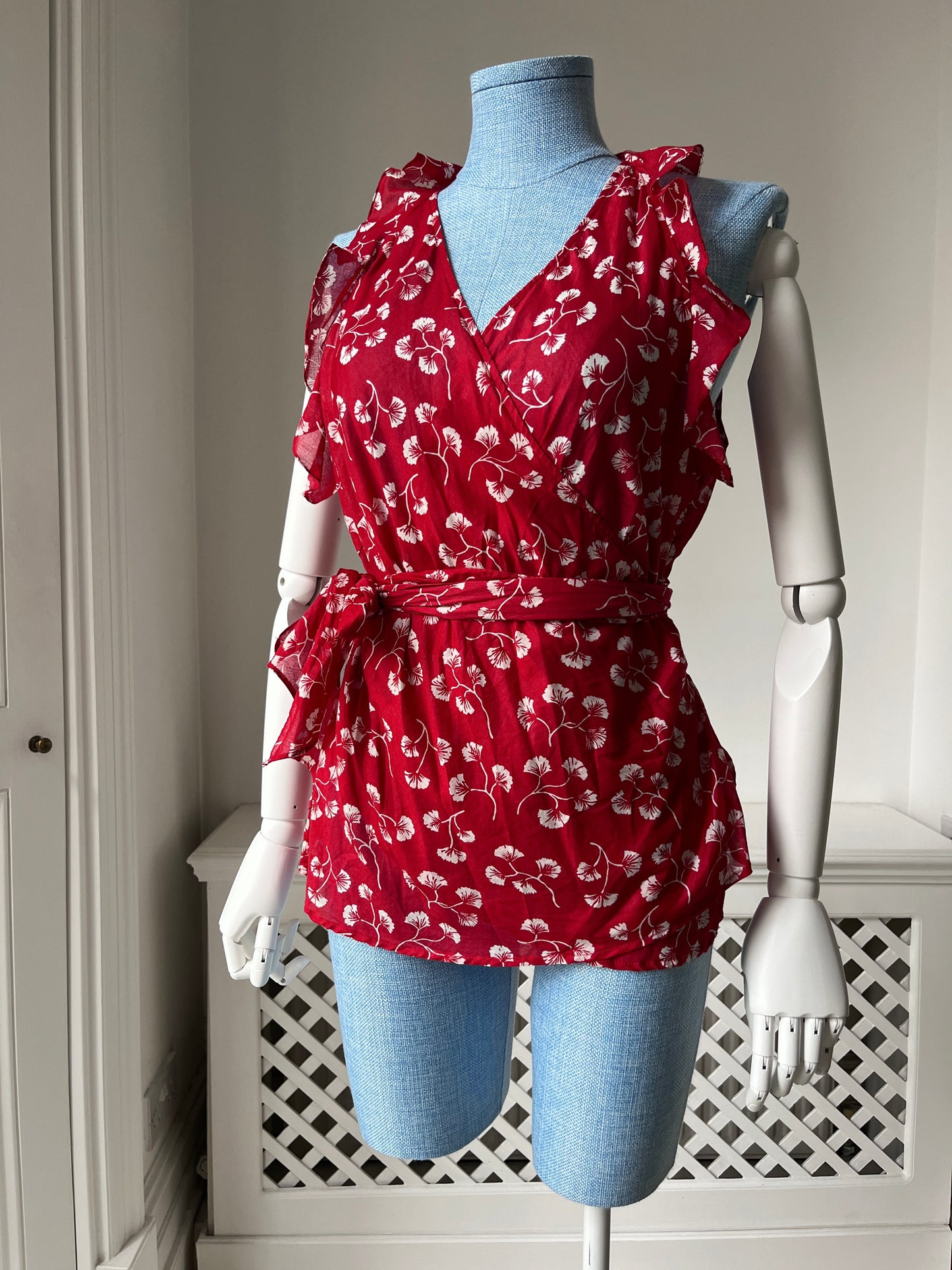 2010s 'Ralph Lauren' Wrapover Blouse