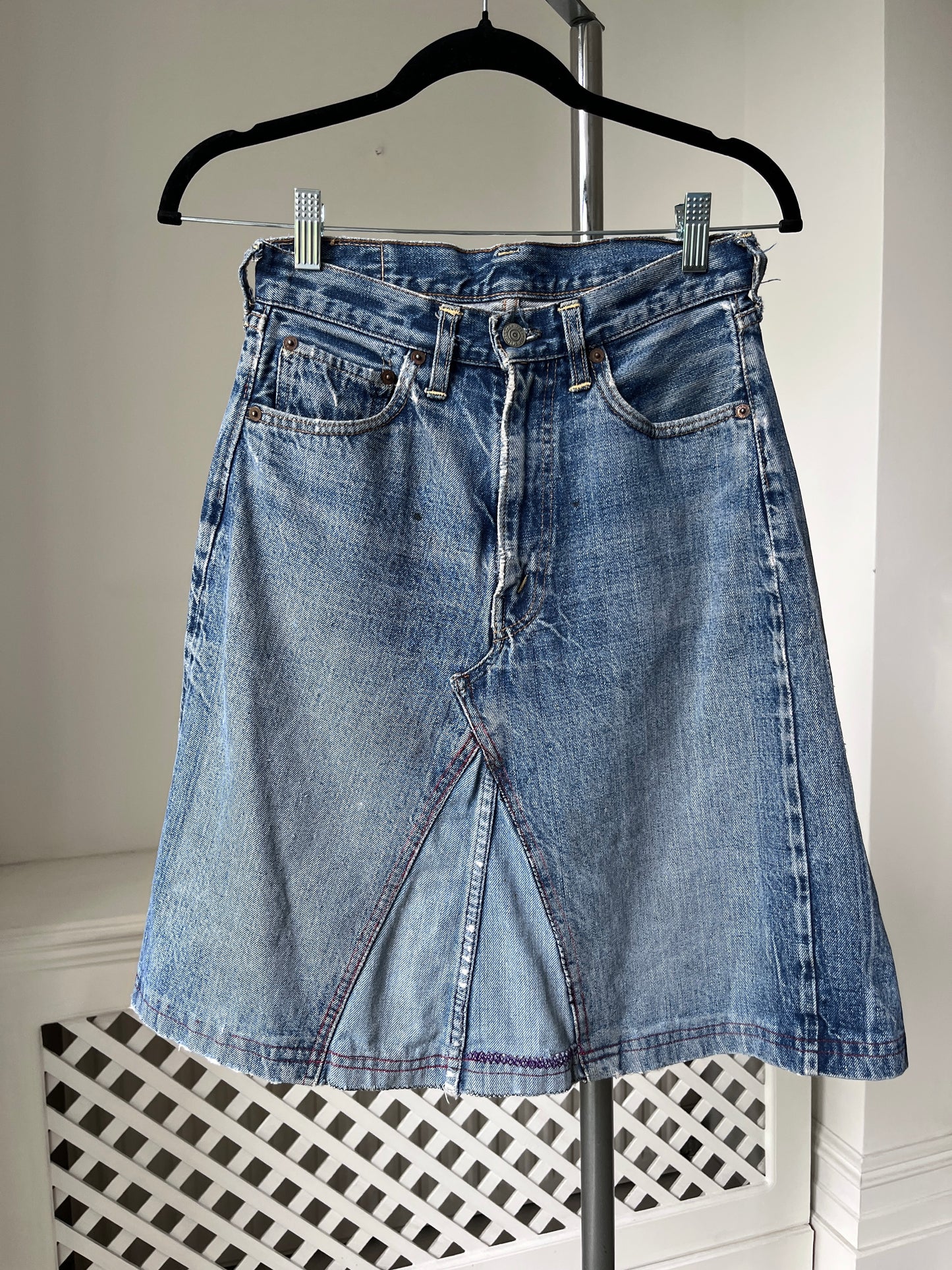 1950s 1960s *rare* Selvedge Big E Levi Jeans turned Skirt