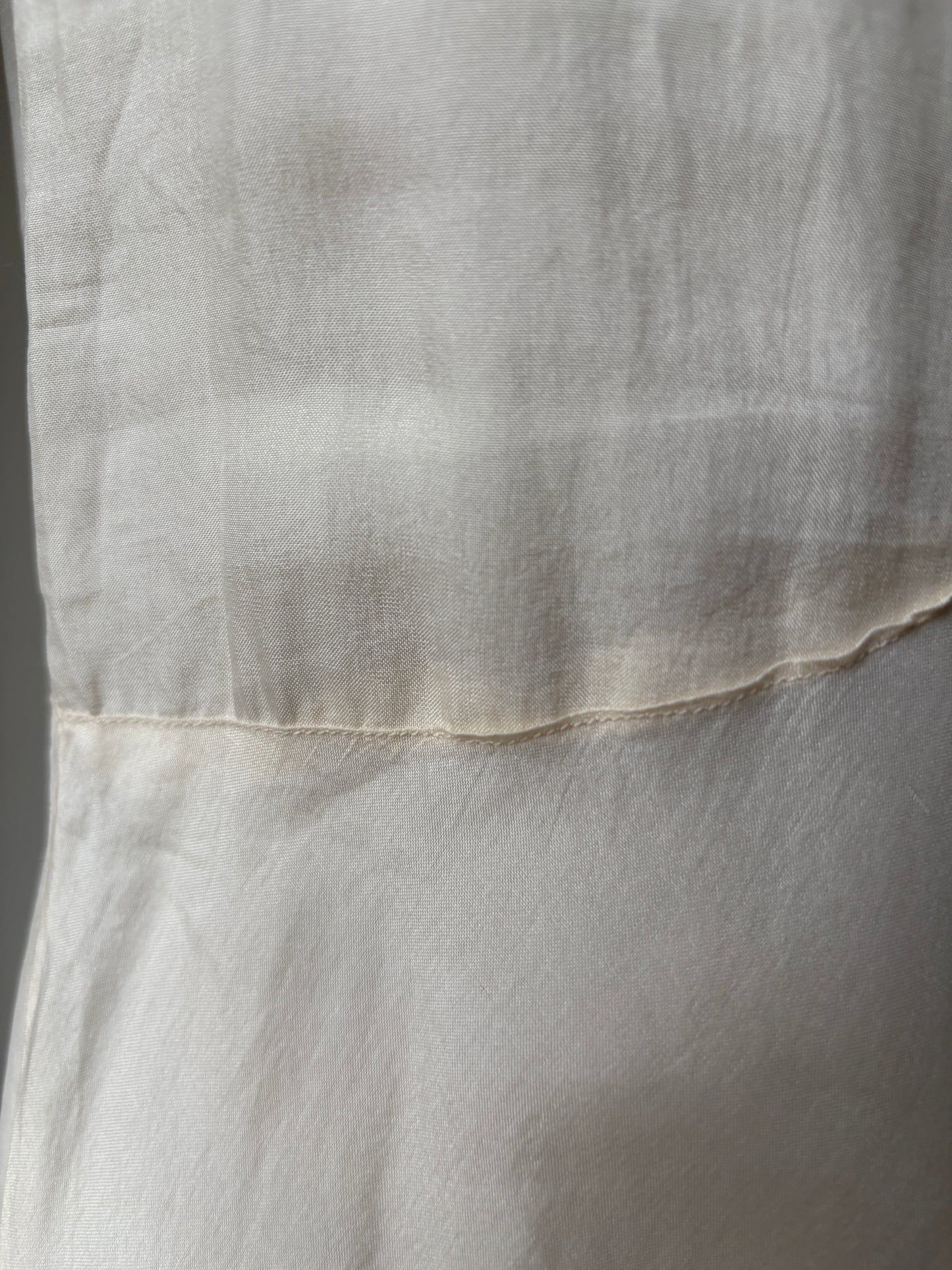 1930s Silk Bias Nightdress Slip with Tie