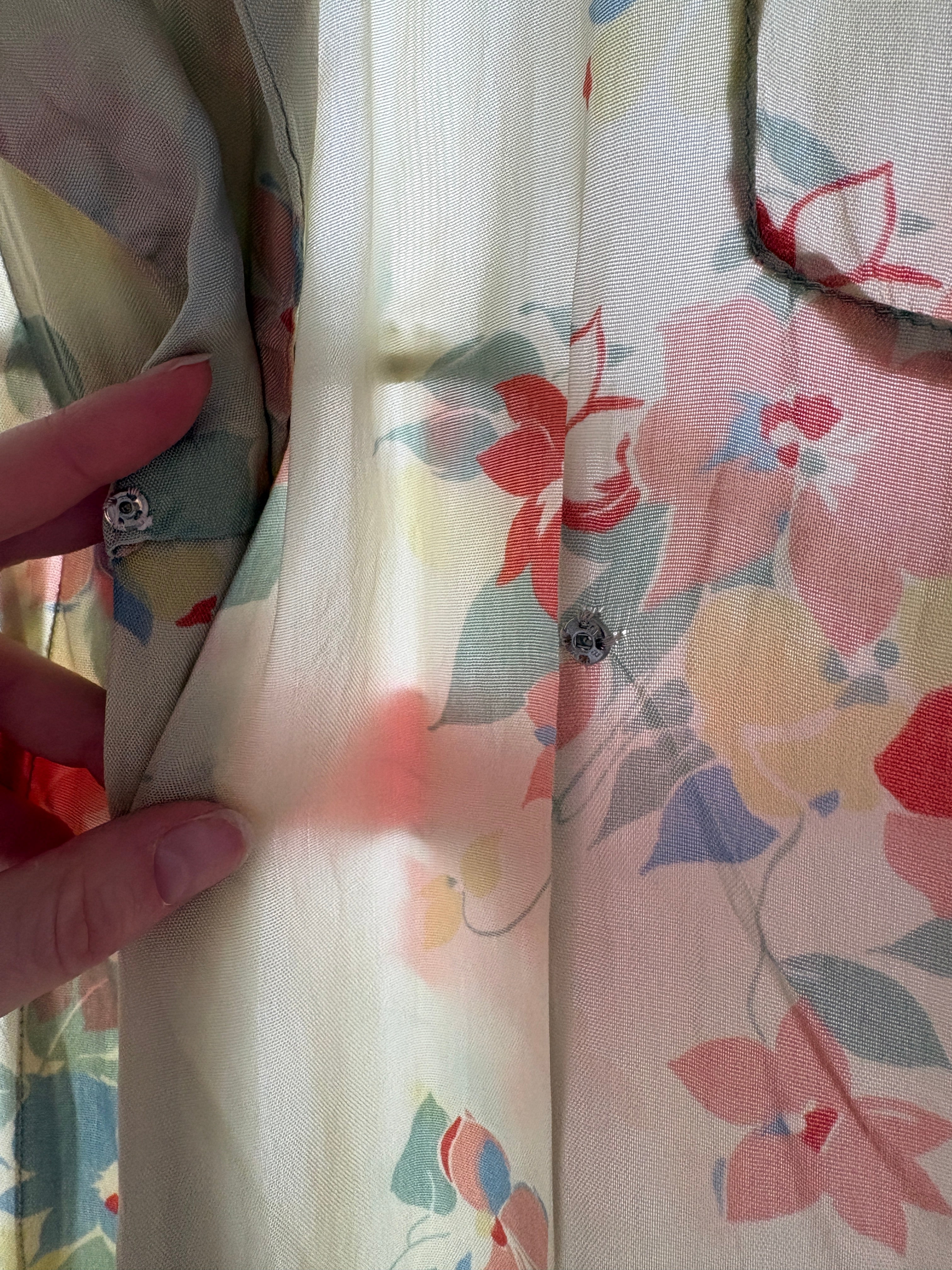 1940s Floral Housecoat