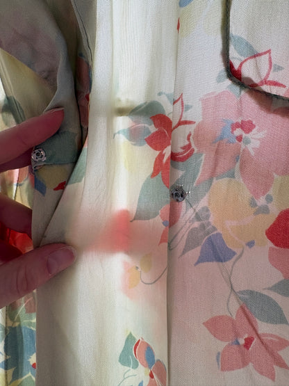 1940s Floral Housecoat