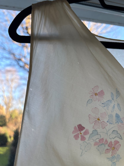 1930s Silk Bias Nightdress Slip with Tie