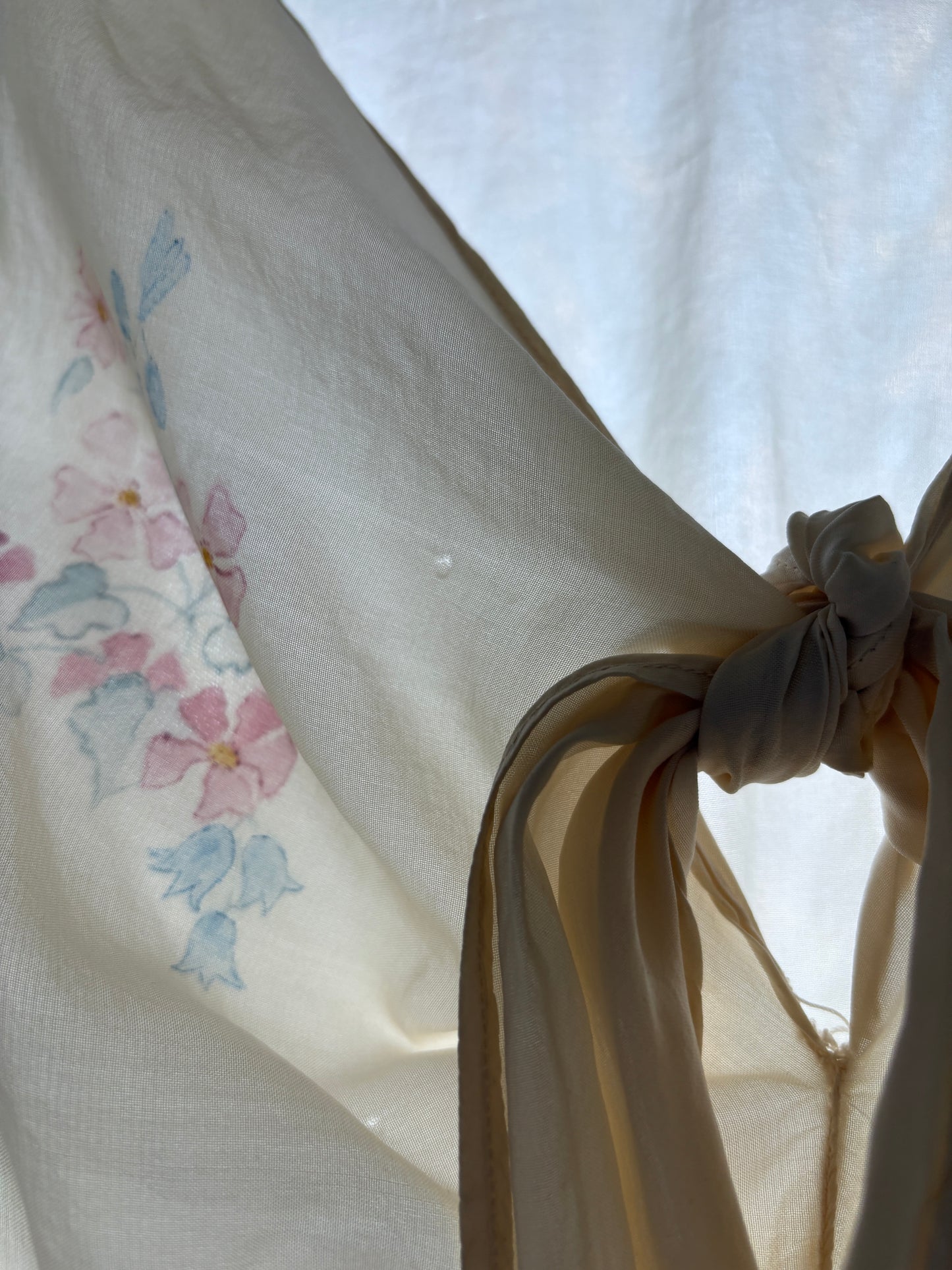 1930s Silk Bias Nightdress Slip with Tie