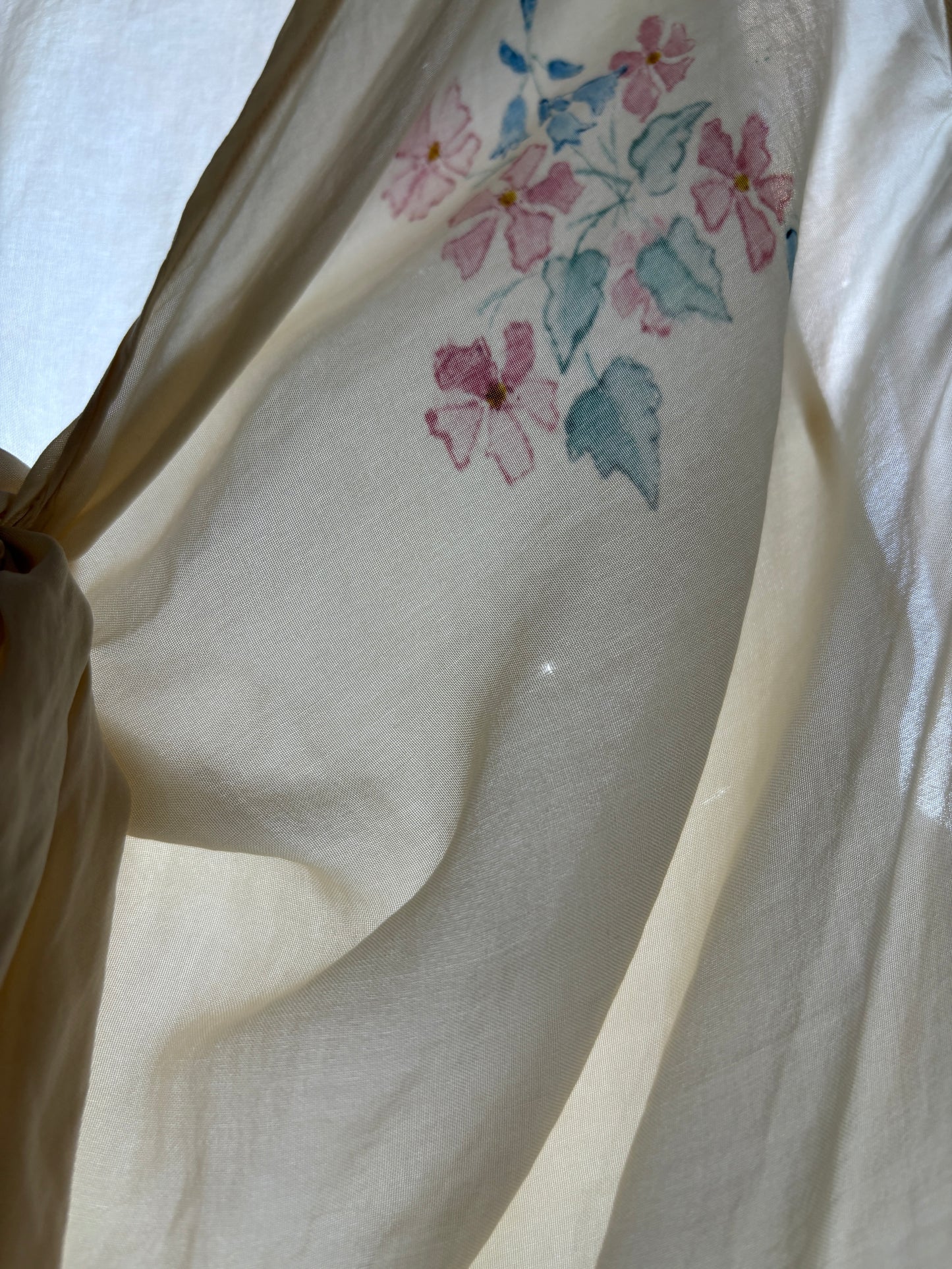 1930s Silk Bias Nightdress Slip with Tie