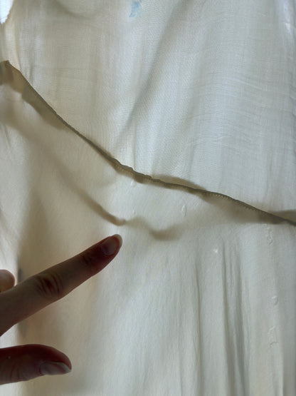 1930s Silk Bias Nightdress Slip with Tie