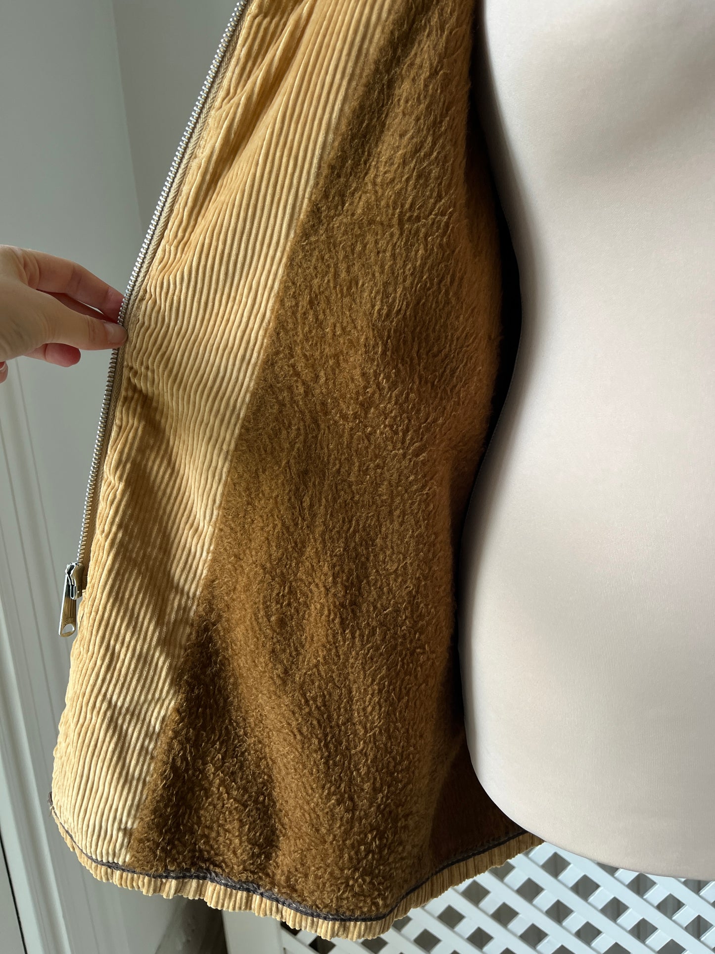 1970s Fleece Lined Corduroy Chore Jacket