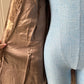 1960s Brown & Cream Faux Shearling Coat
