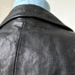 2000s Black Leather Blazer