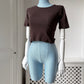 1970s Brown Cotton Tee