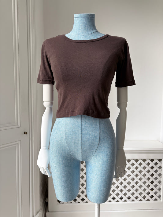 1970s Brown Cotton Tee