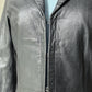 2000s Black Leather Blazer