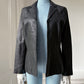2000s Black Leather Blazer
