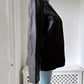 2000s Black Leather Blazer