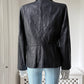 2000s Black Leather Blazer