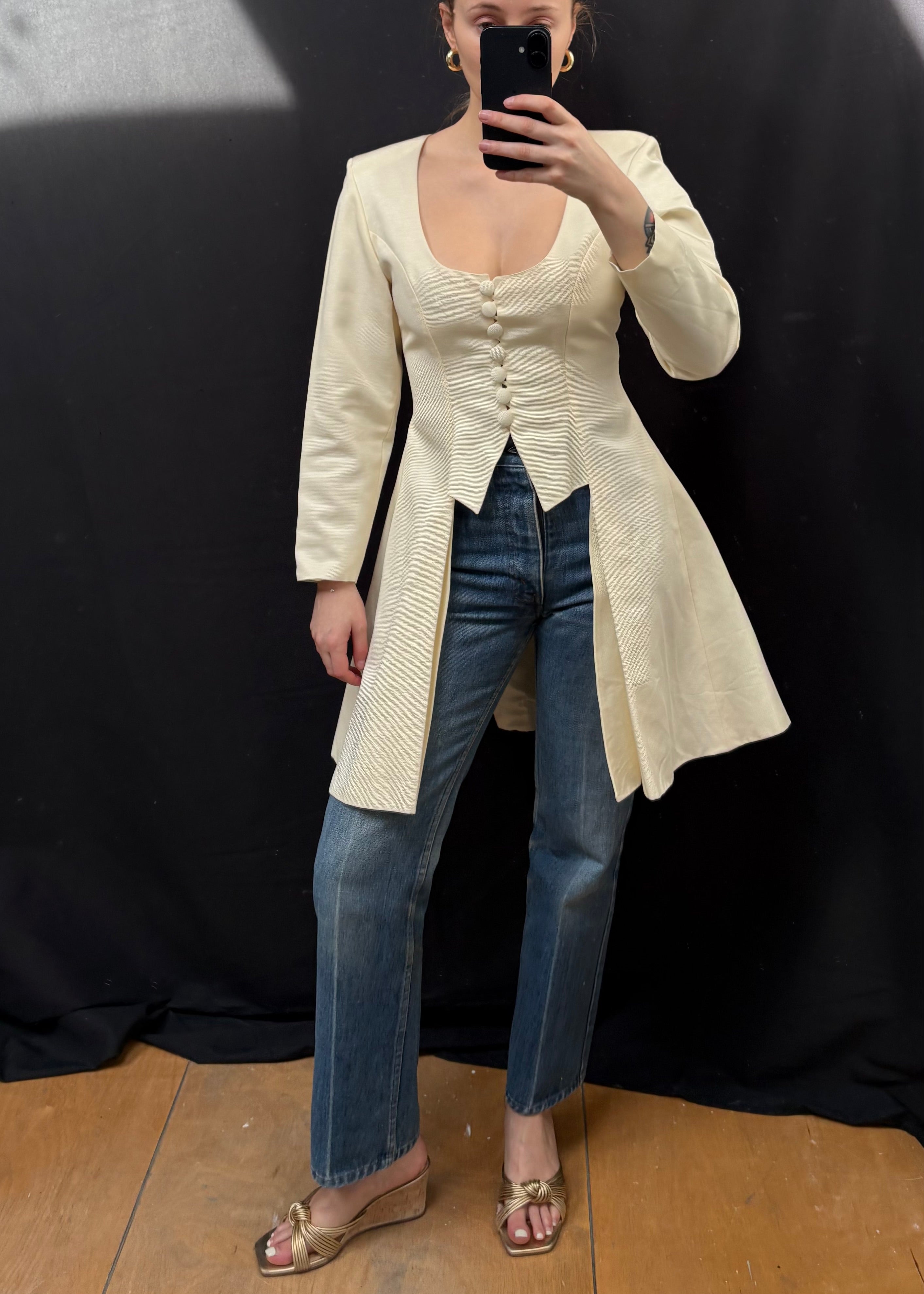 2000s Bridal Structured Jacket