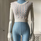 1950s Cotton Polka Dot Blouse