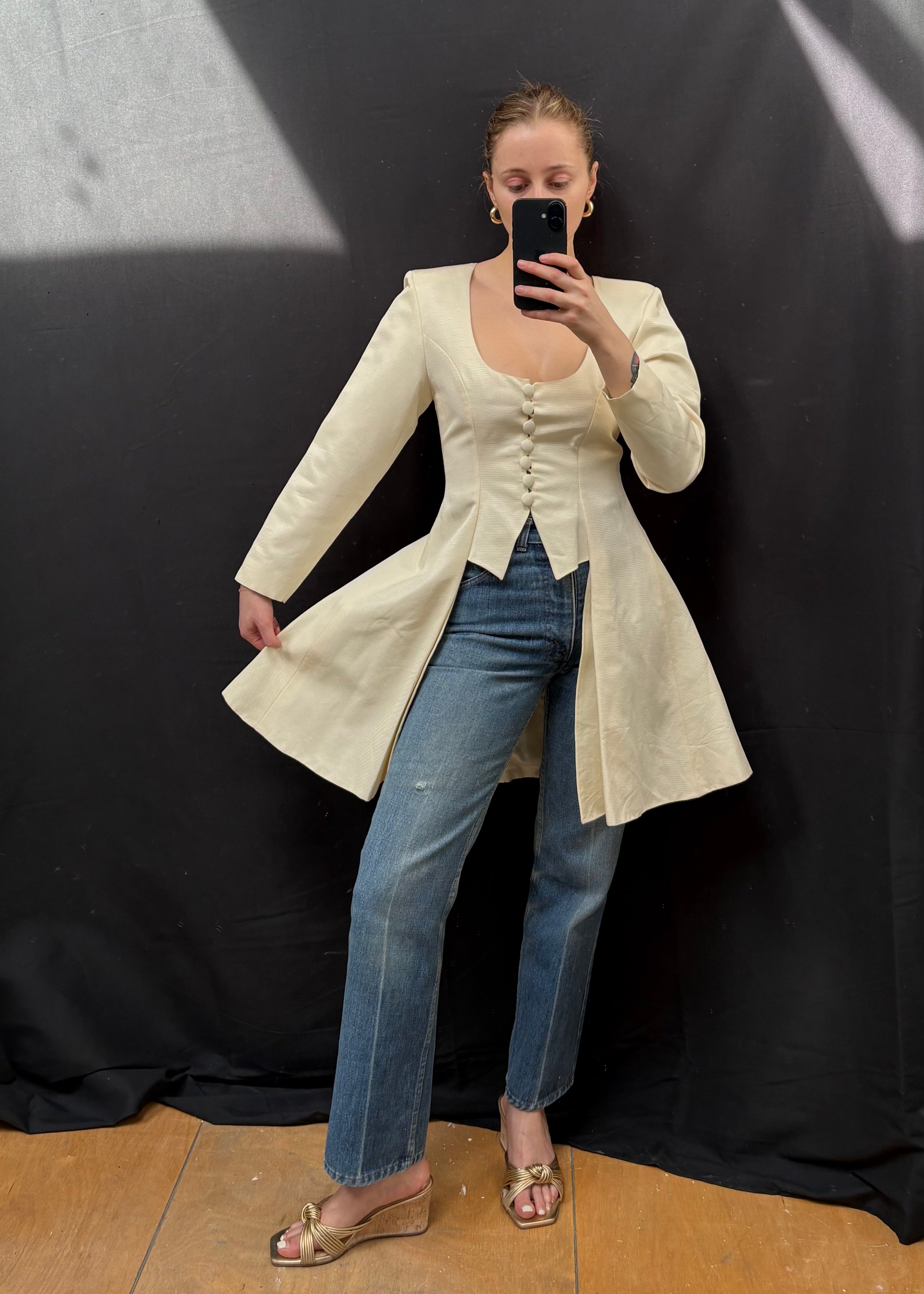 2000s Bridal Structured Jacket