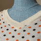 1950s Cotton Polka Dot Blouse