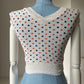 1950s Cotton Polka Dot Blouse