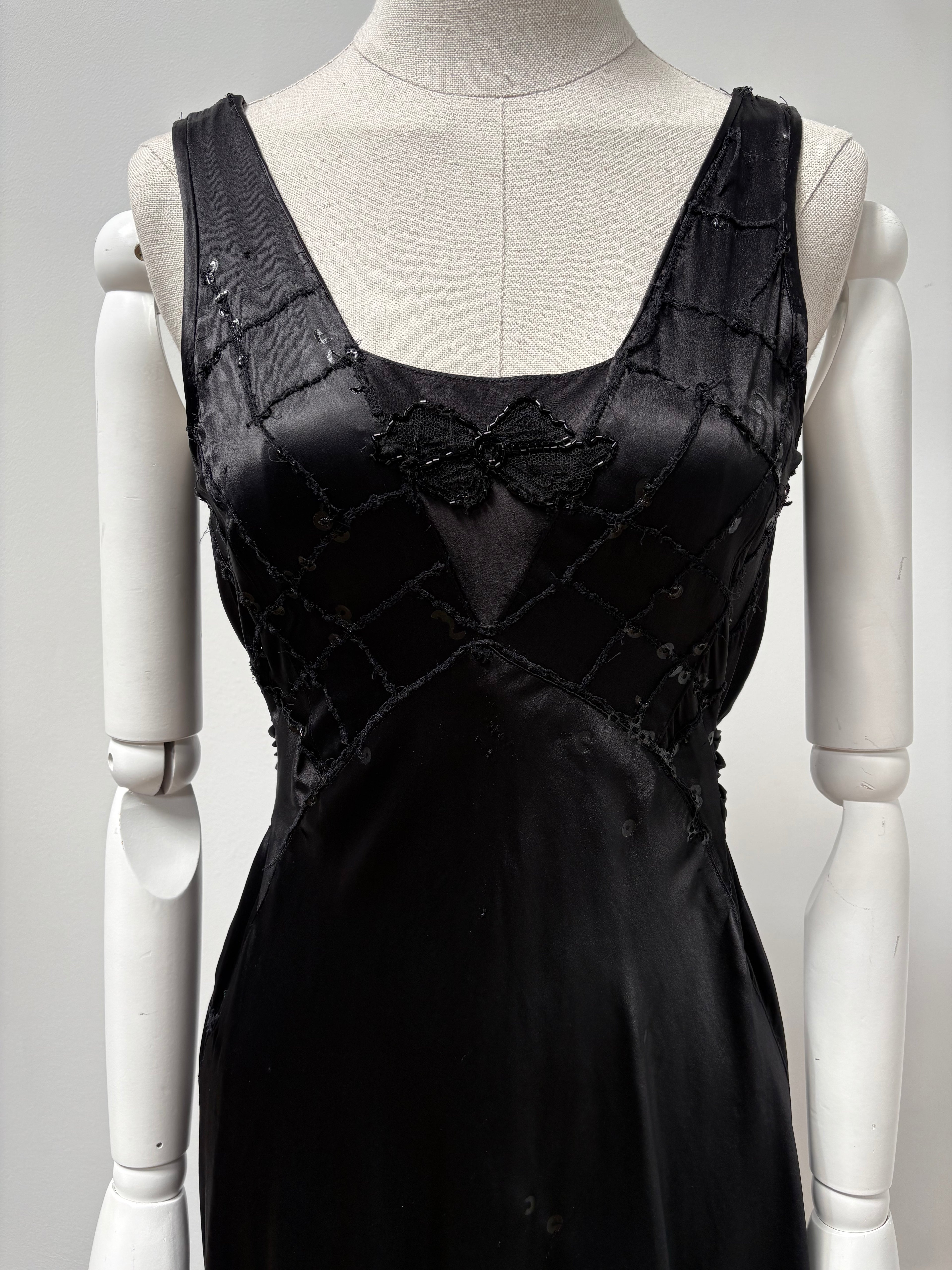 1930s Satin Evening Dress
