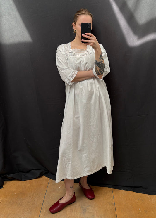 c.1910s White Cotton Nightdress