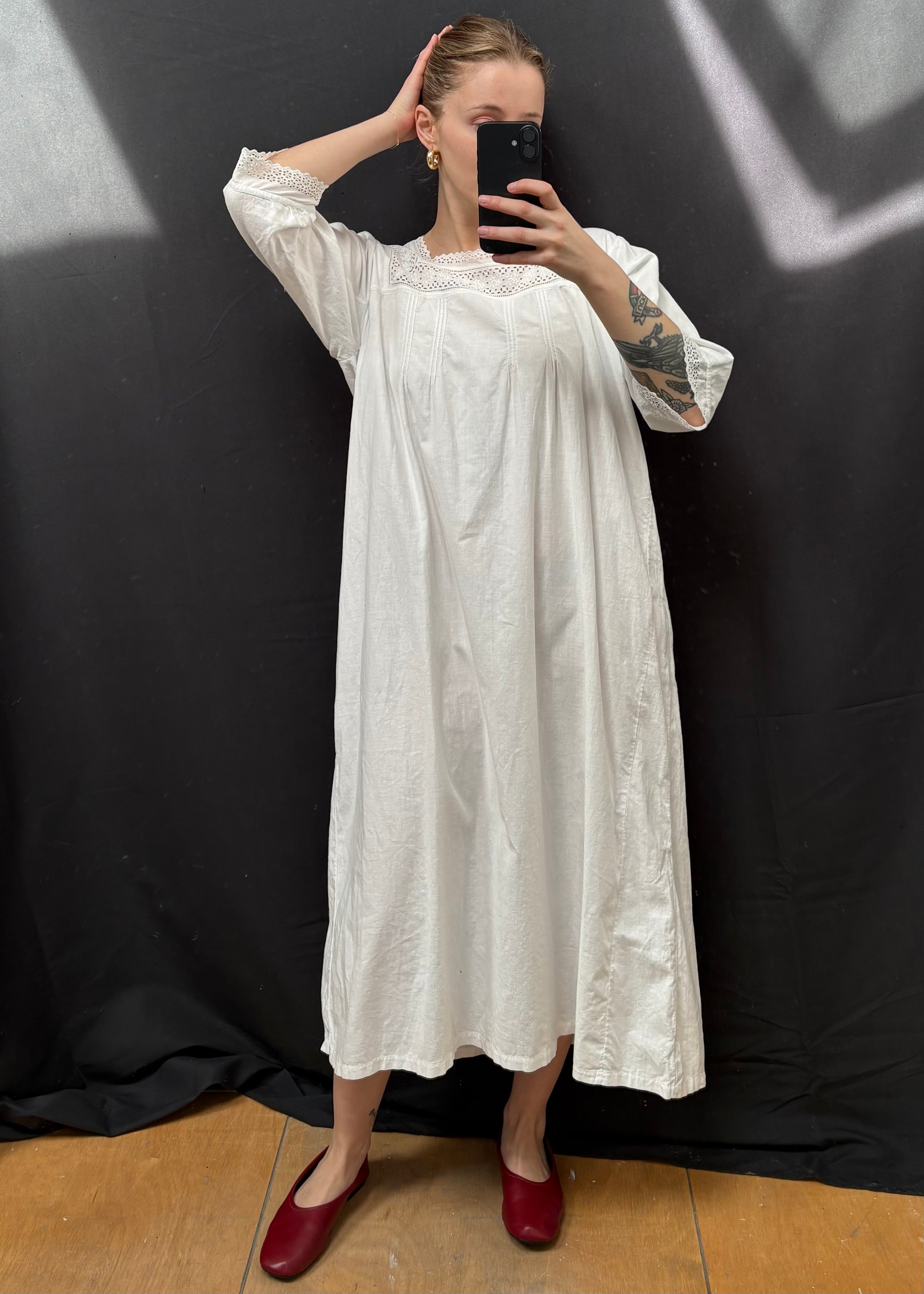 1910s Cotton Nightdress
