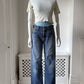 2000s 'Levis' 501 Patched Up Straight Leg Jeans
