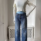 2000s 'Levis' 501 Patched Up Straight Leg Jeans