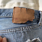 2000s 'Levis' 501 Patched Up Straight Leg Jeans